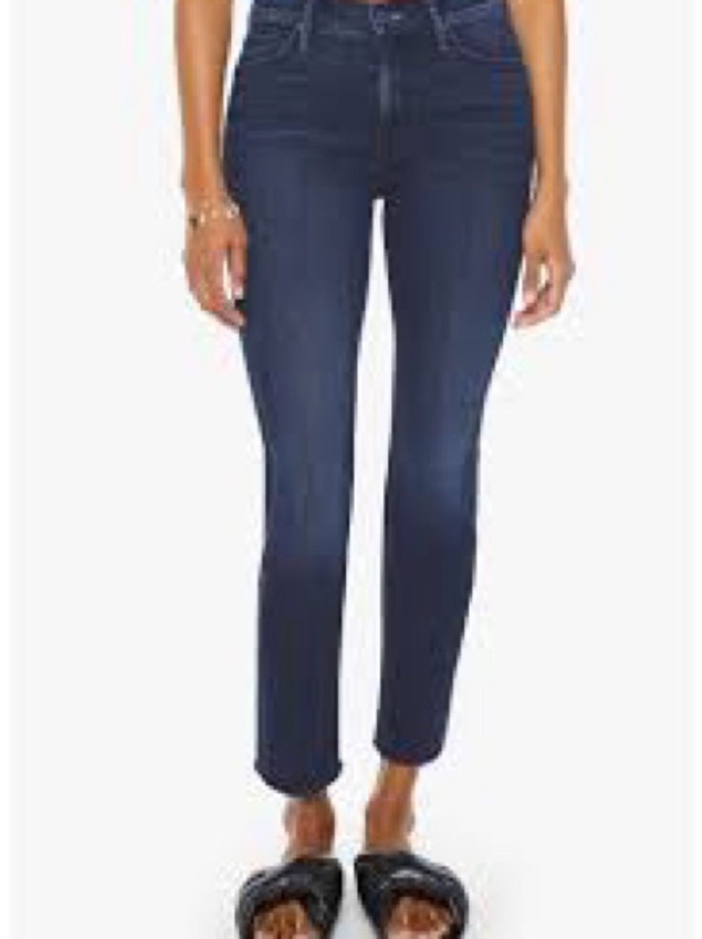 MOTHER Denim Dark “Dazzler”  Ankle Straight Jeans 27